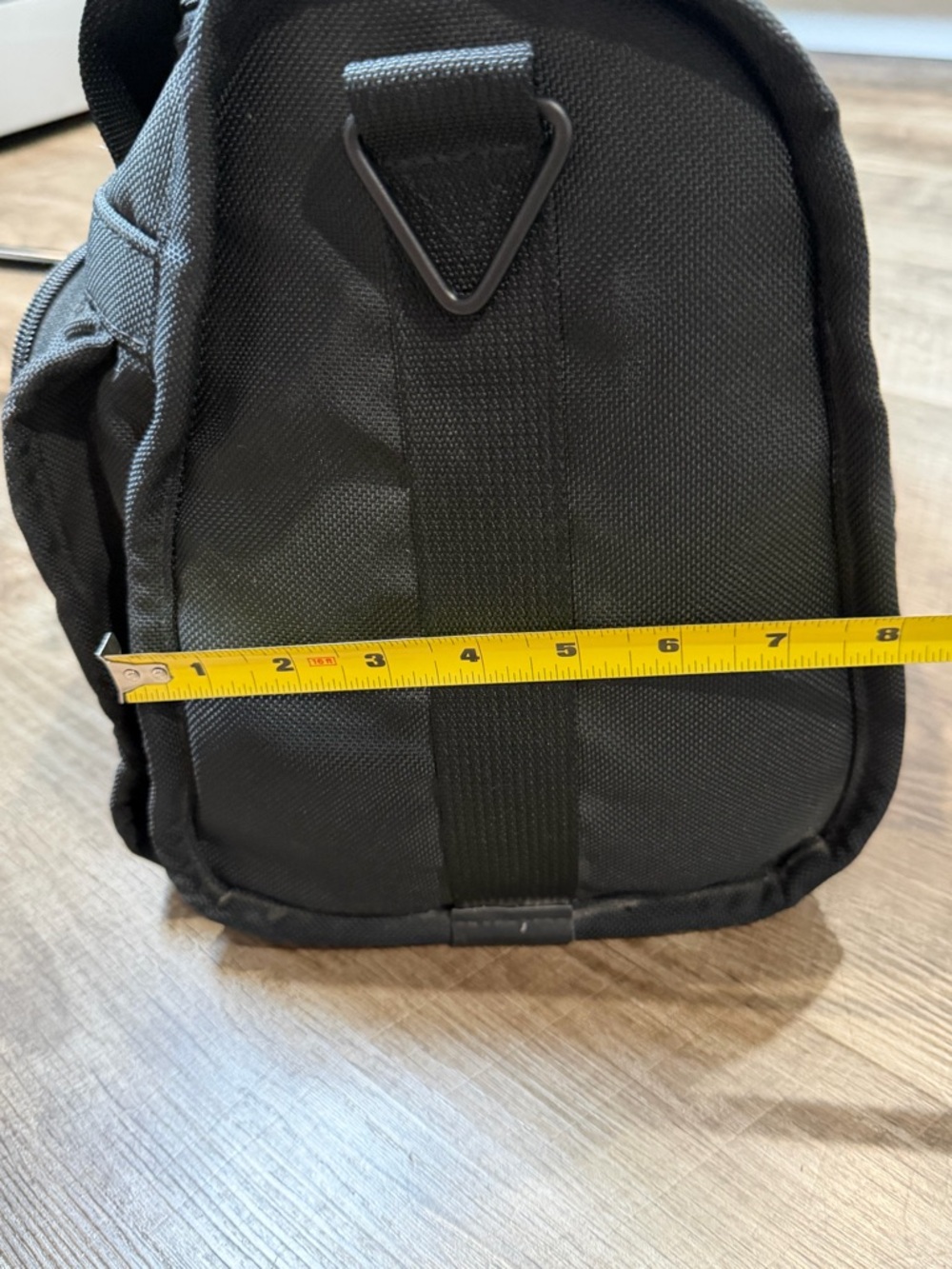 Preowned Tumi USA Black Ballistic Nylon 14” Compact Carry-On Travel Gym Bag Tote - Picture 5 of 7